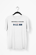 Emotionally Available 9–11 AM Premium Tee — White