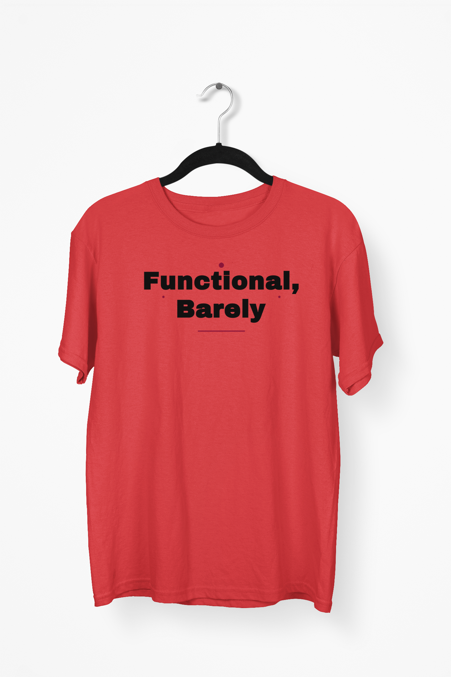 Functional, Barely Premium Tee — Red
