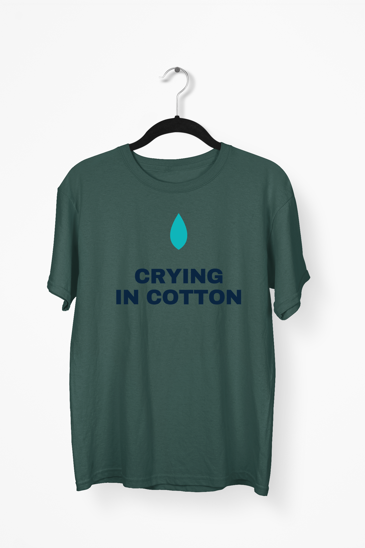 Crying In Cotton Premium Tee — Bottle Green