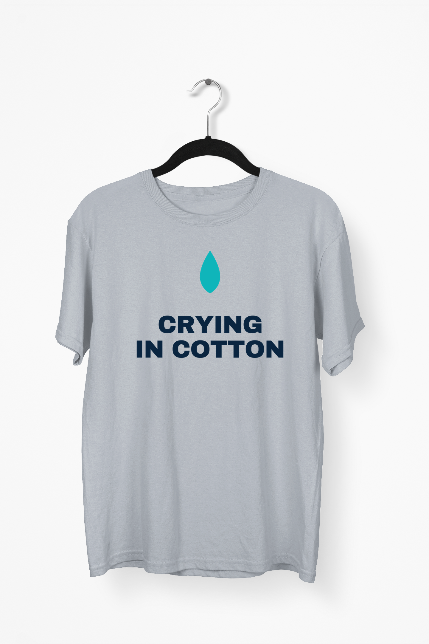 Crying In Cotton Premium Tee — Gray
