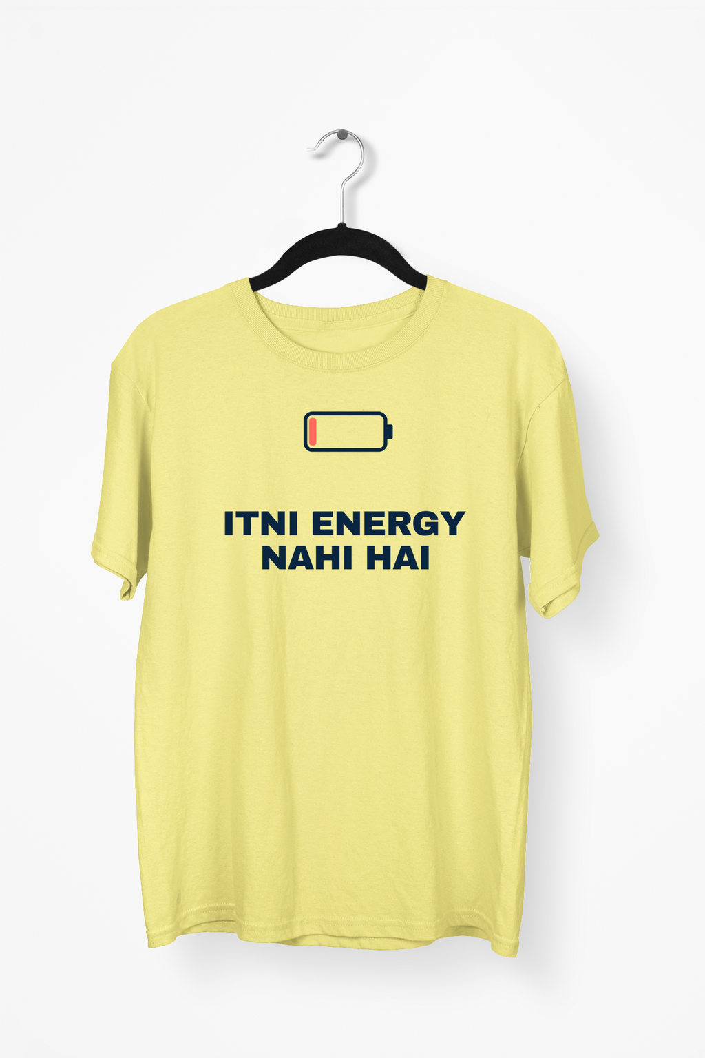 Itni Energy Nahi Hai Premium Tee — Yellow