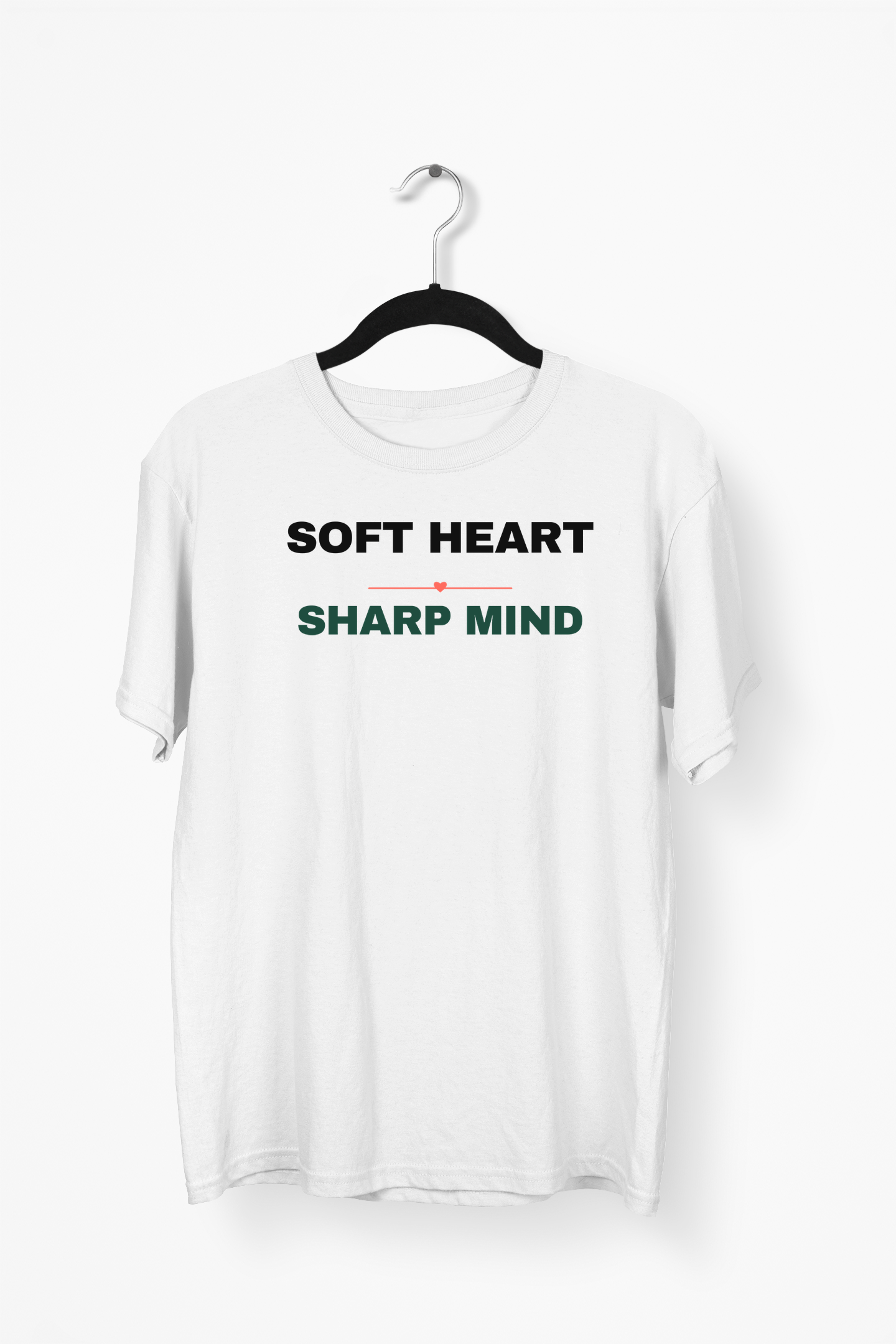 Soft Heart, Sharp Mind Premium Tee — White