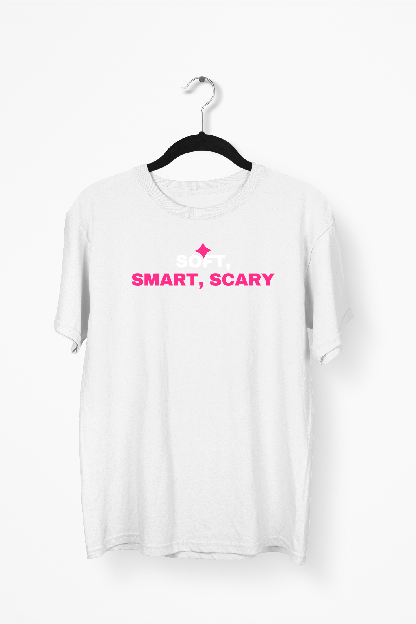 Soft, Smart, Scary Premium Tee — White