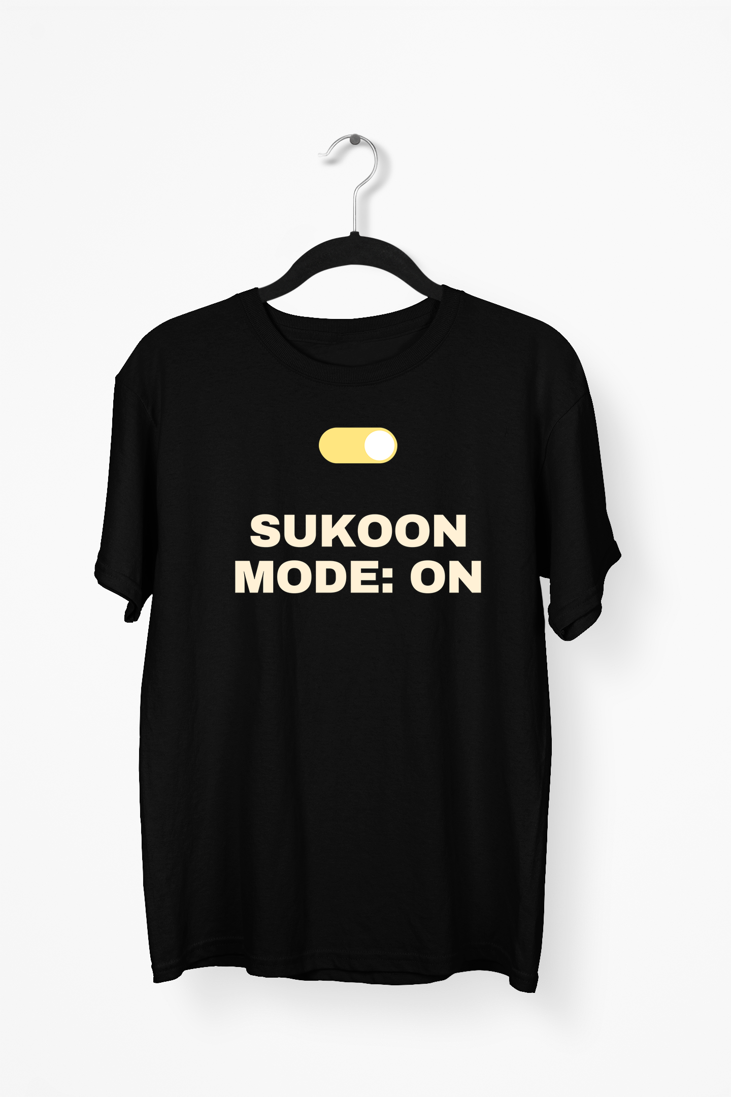 Sukoon Mode On Premium Tee — Black