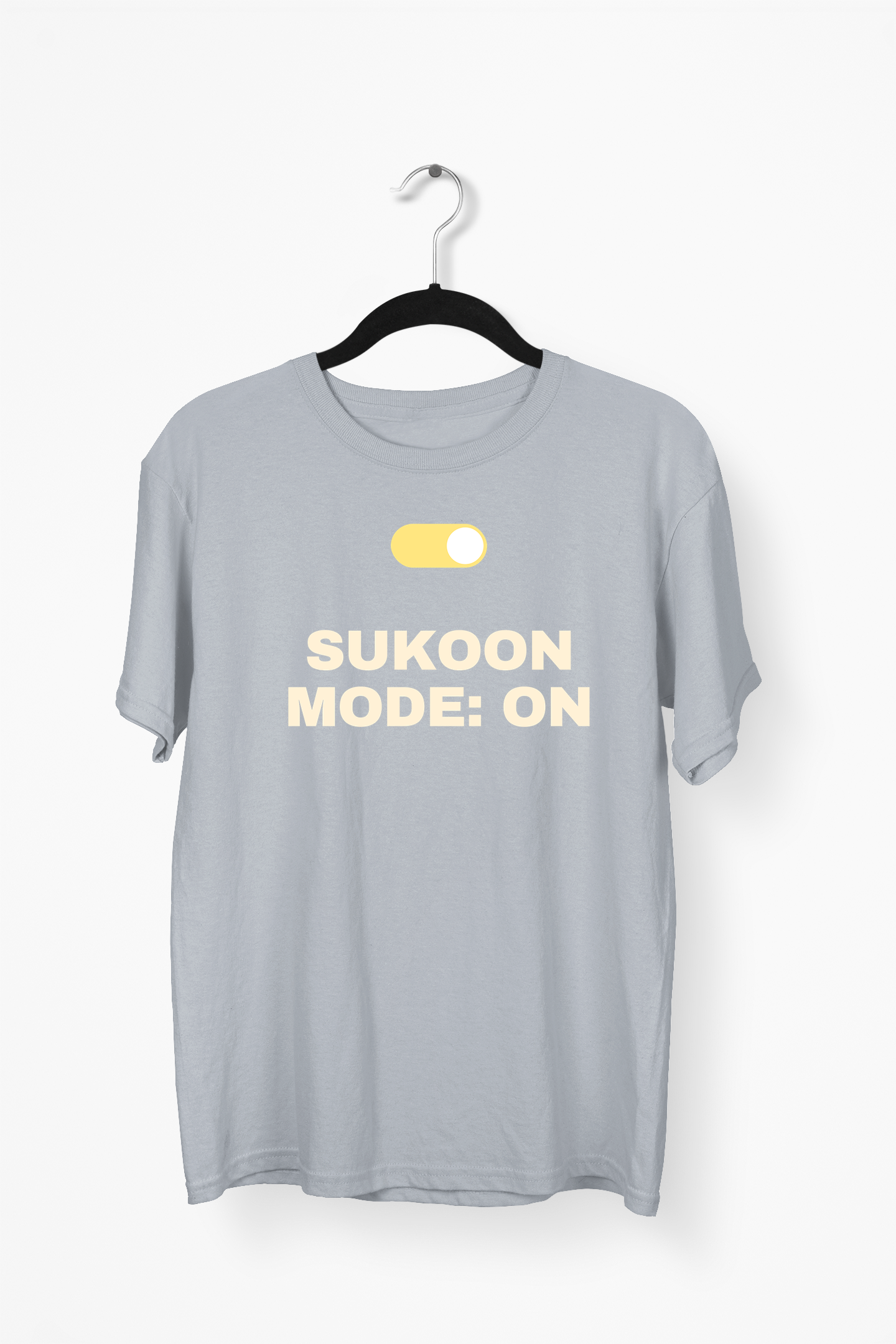 Sukoon Mode On Premium Tee — Gray