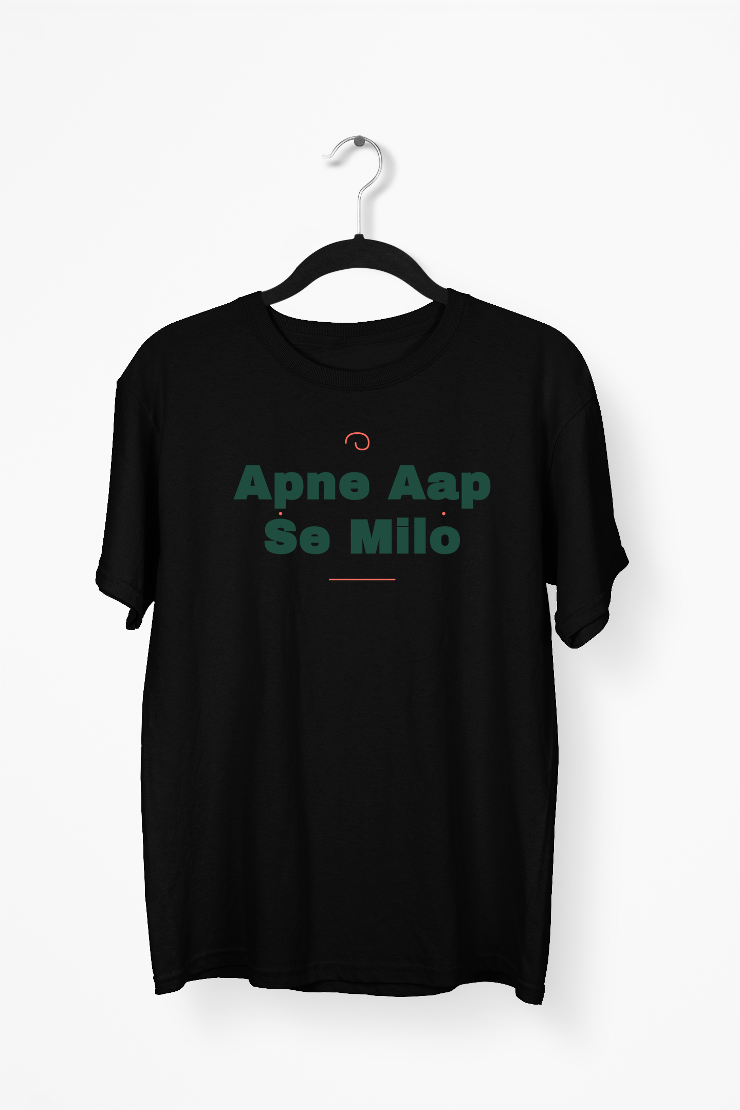 Apne Aap Se Milo Premium Tee — Black