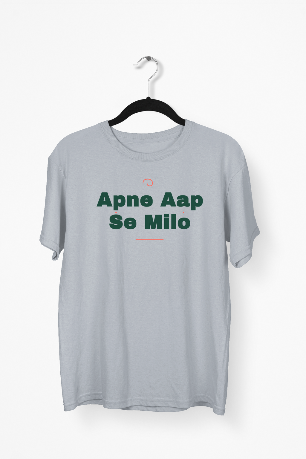 Apne Aap Se Milo Premium Tee — Gray