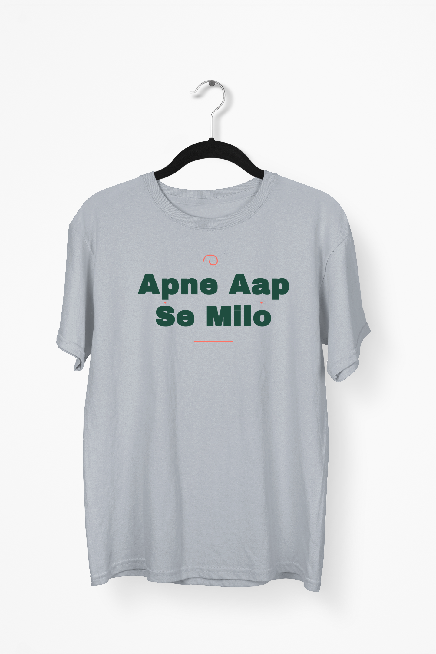 Apne Aap Se Milo Premium Tee — Gray