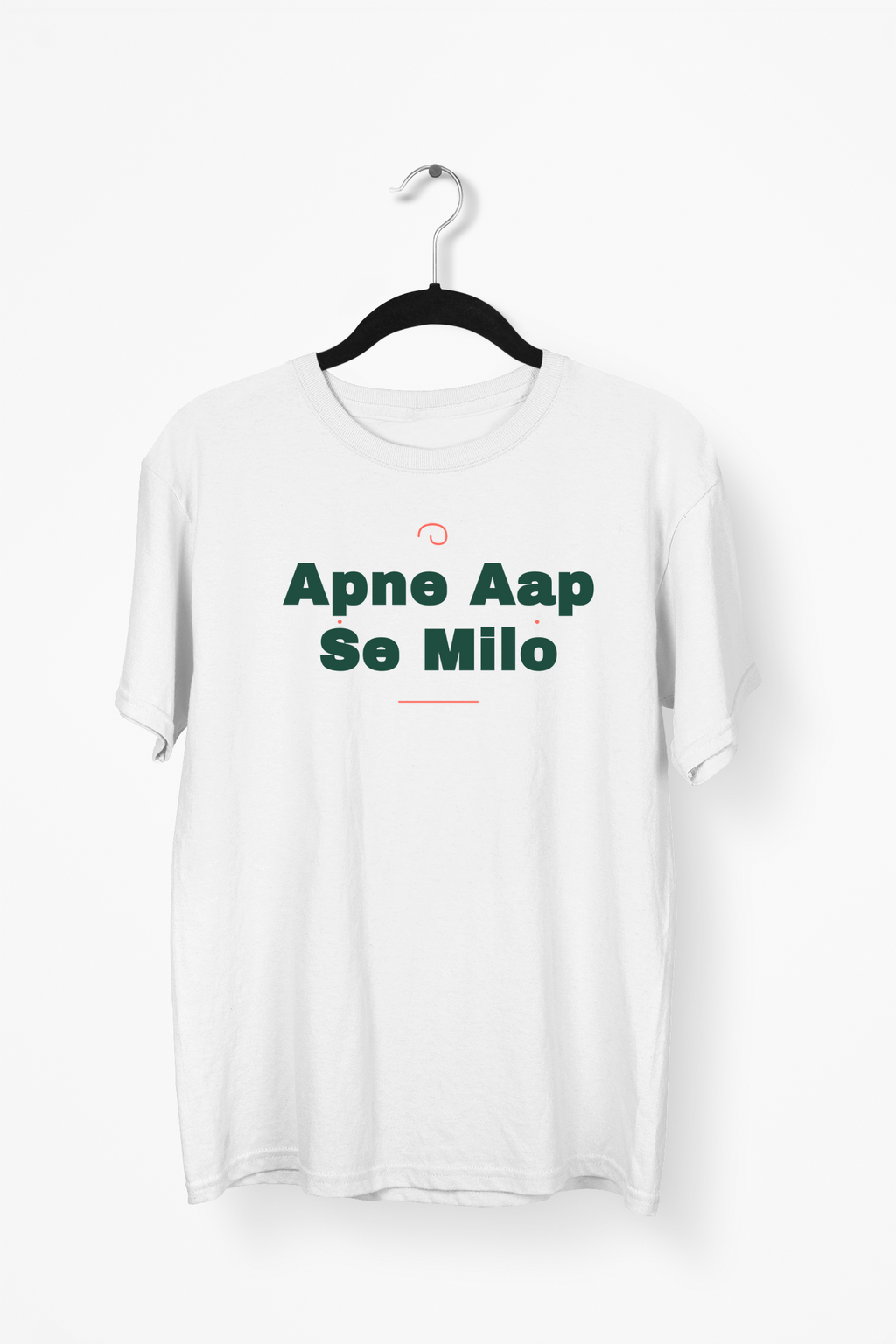 Apne Aap Se Milo Premium Tee — White