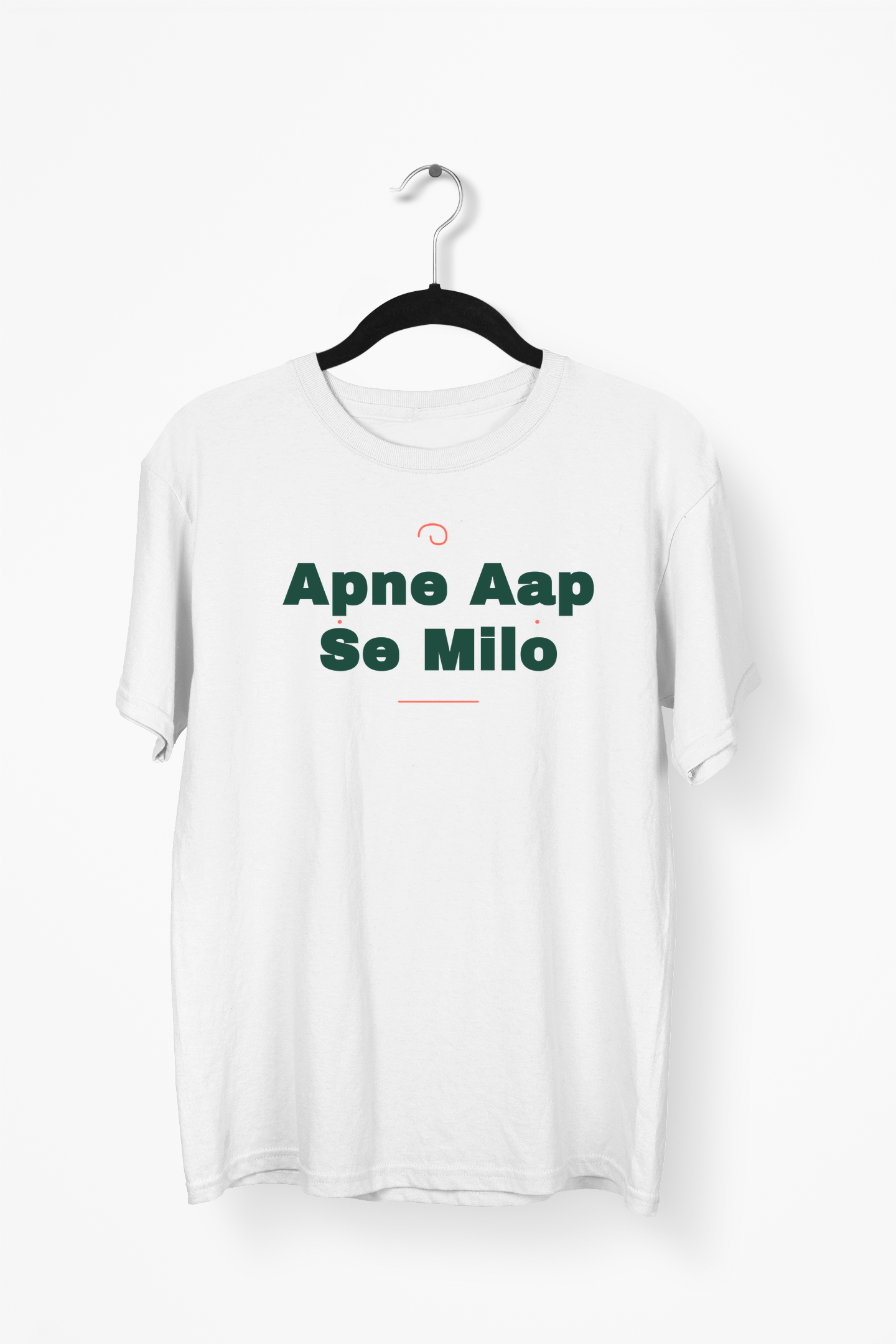 Apne Aap Se Milo Premium Tee — White
