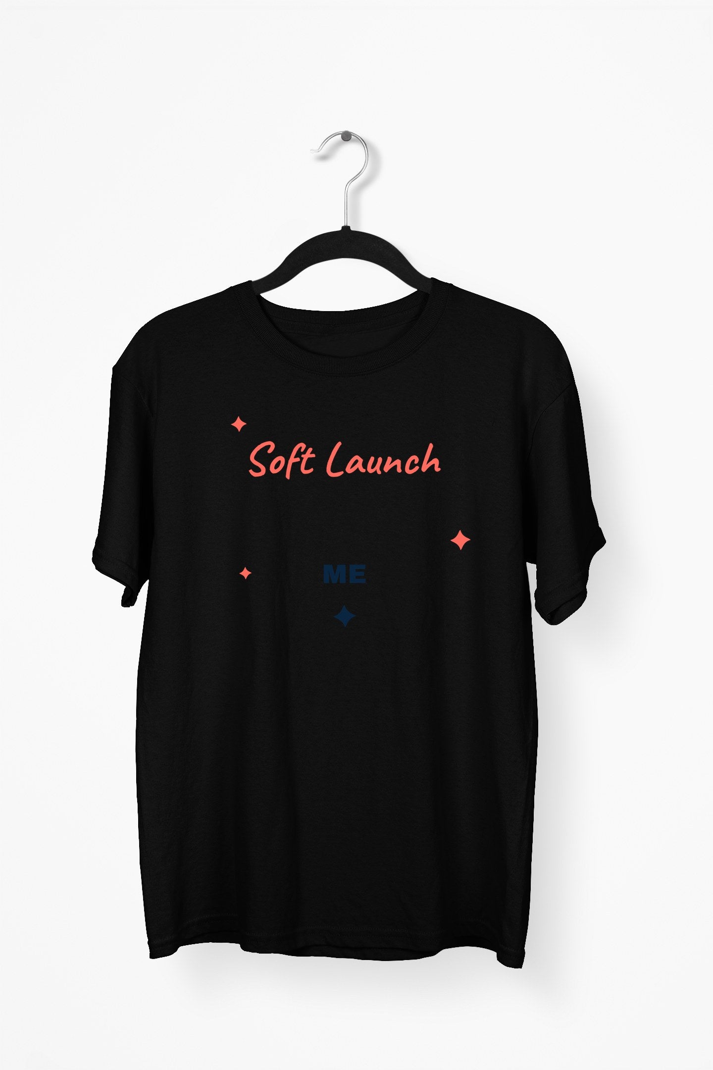Soft Launch Me Premium Tee - Black flat mockup