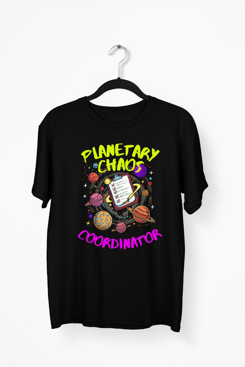 Chaotic Solar System Premium Tee - Black flat mockup