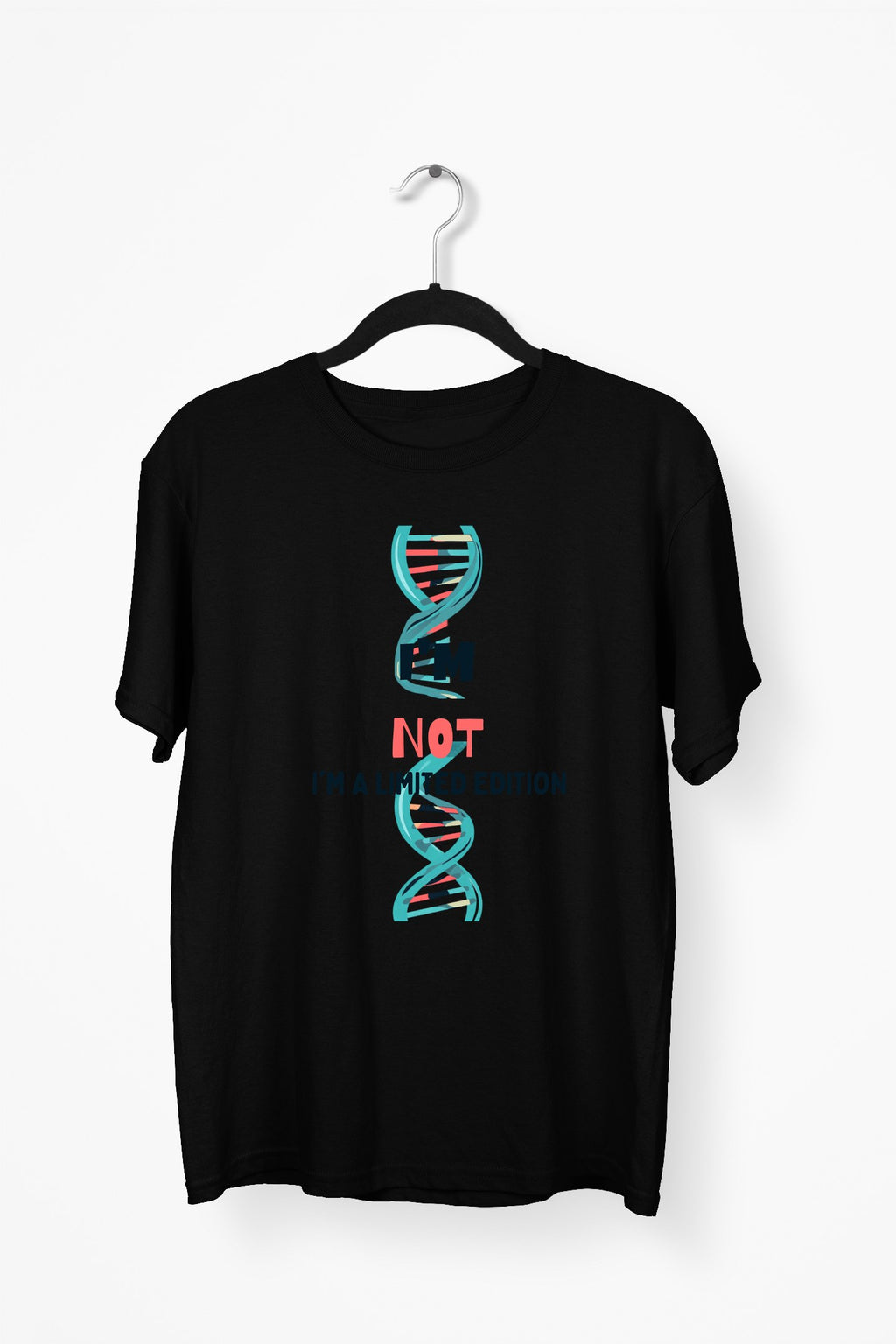 Unique Typography Premium Tee - Black flat mockup