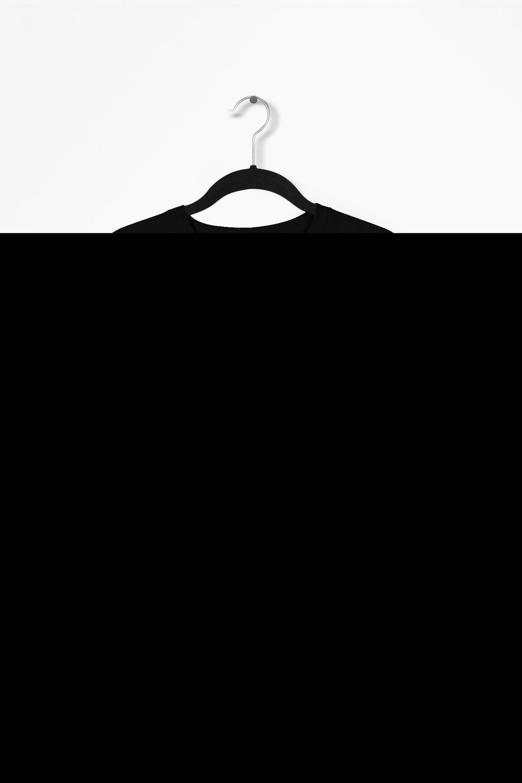 Born Under A Bad Sign Premium Tee - Black flat mockup
