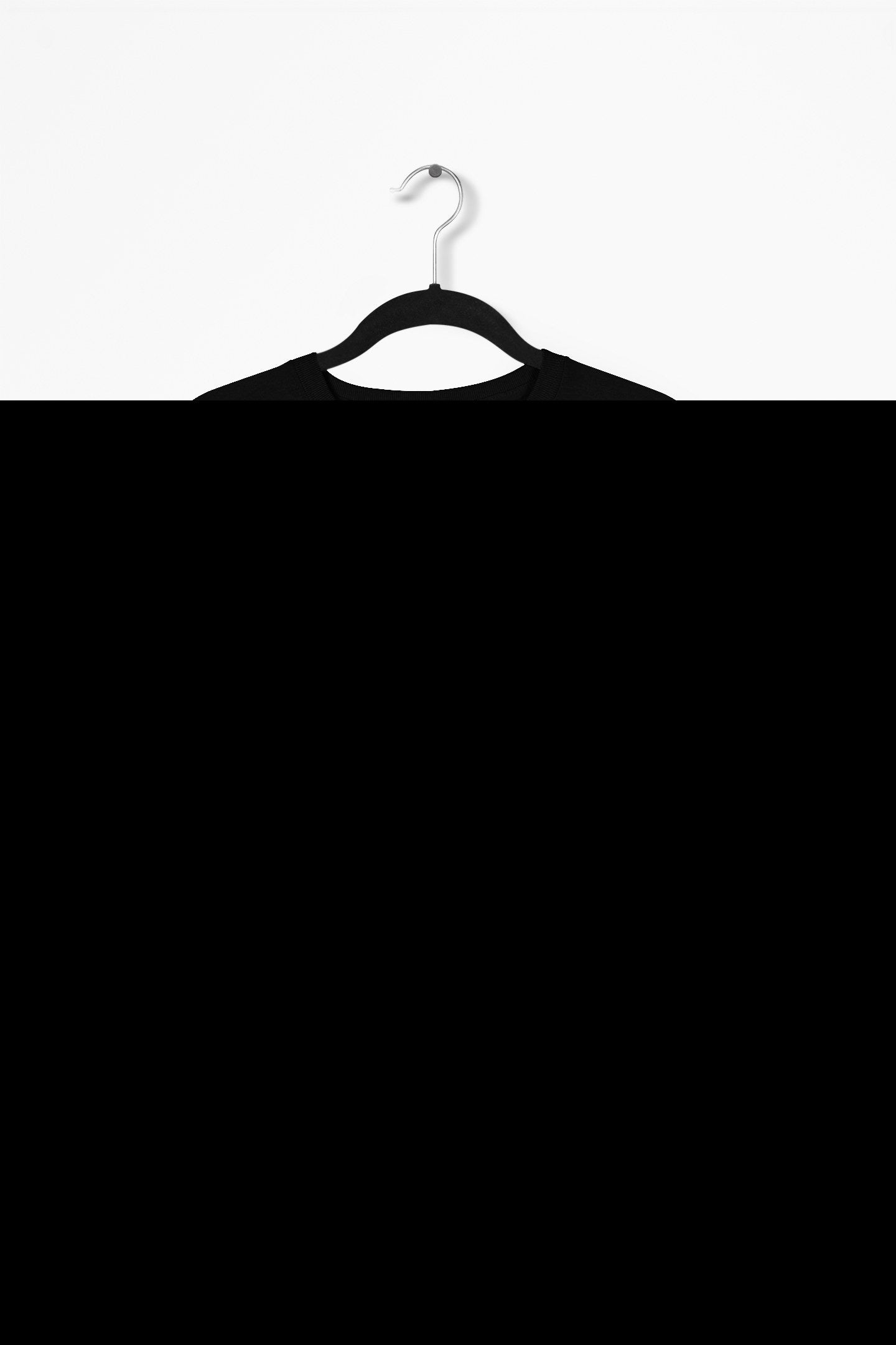 Born Under A Bad Sign Premium Tee - Black flat mockup