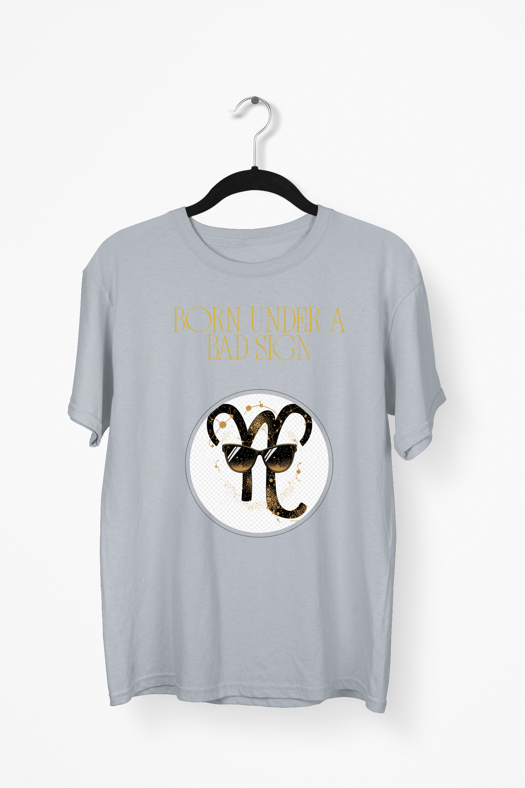 Born Under A Bad Sign Premium Tee — Gray