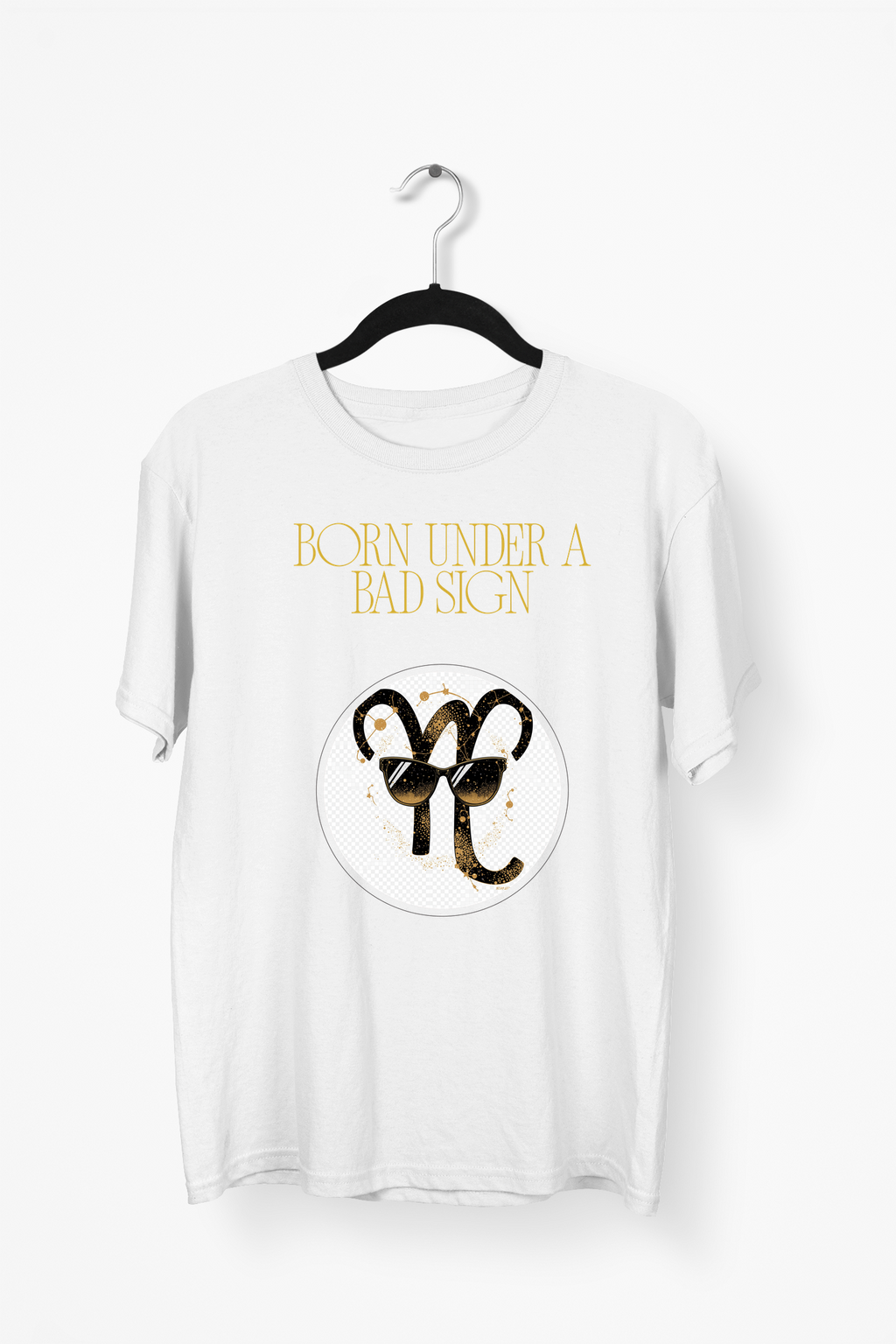 Born Under A Bad Sign Premium Tee — White