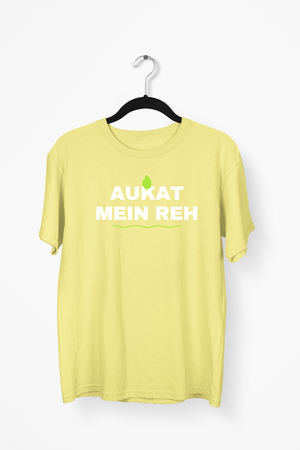 Aukat Mein Reh Premium Tee — Yellow