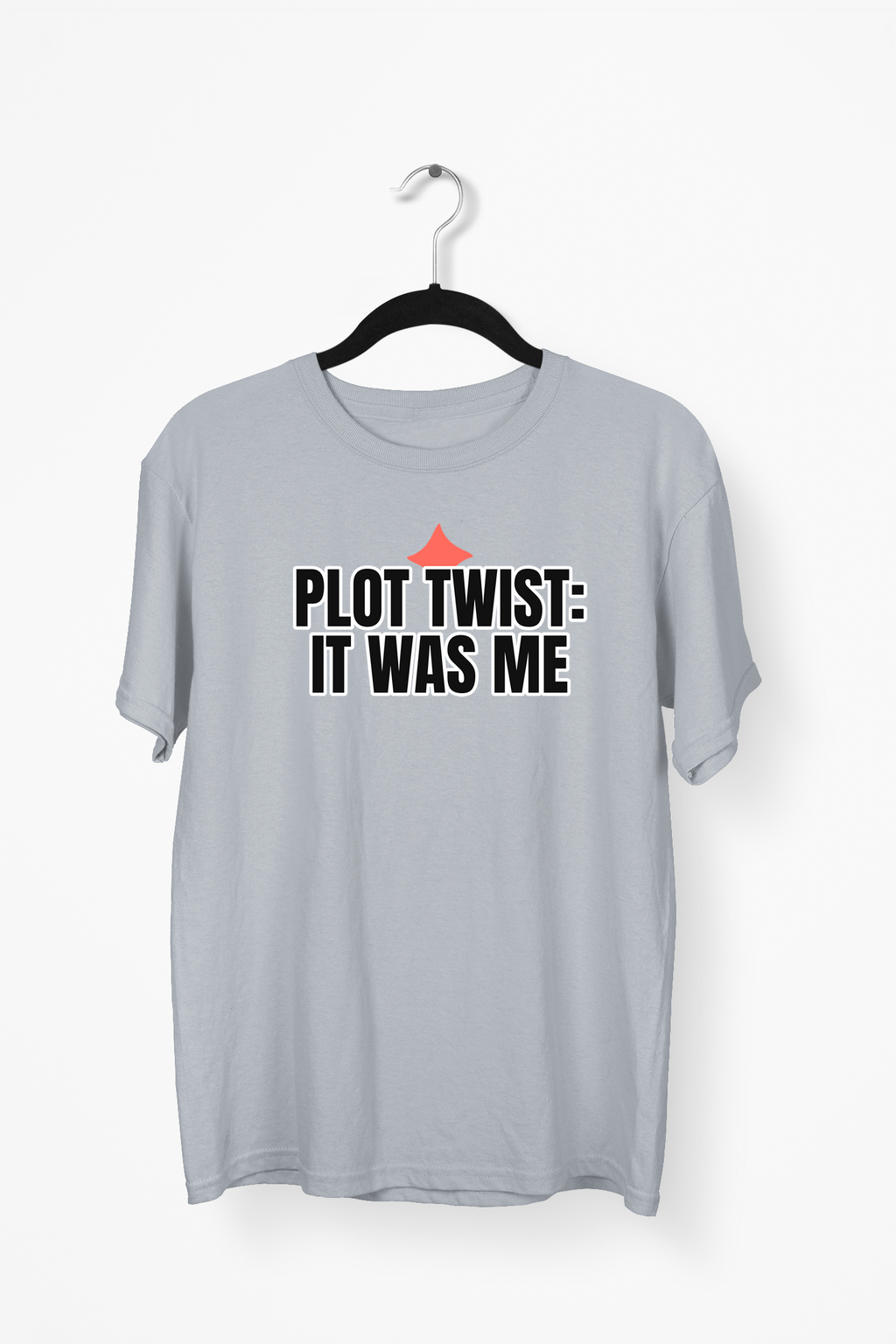 Plot Twist It Was Me Premium Tee — Gray