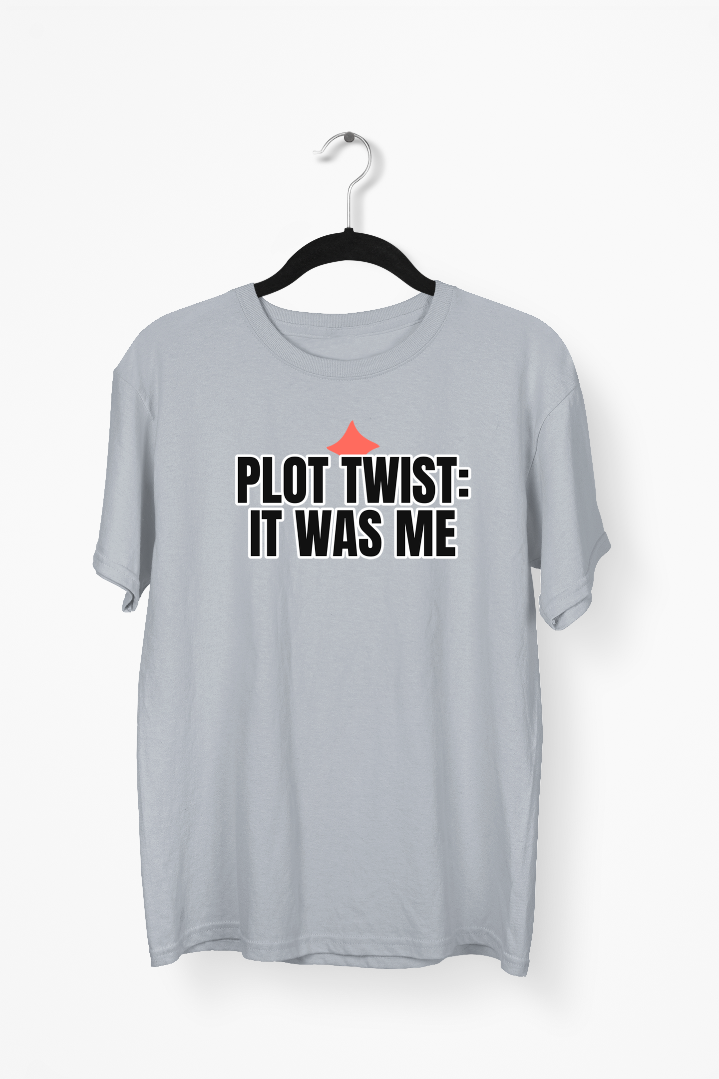 Plot Twist It Was Me Premium Tee — Gray