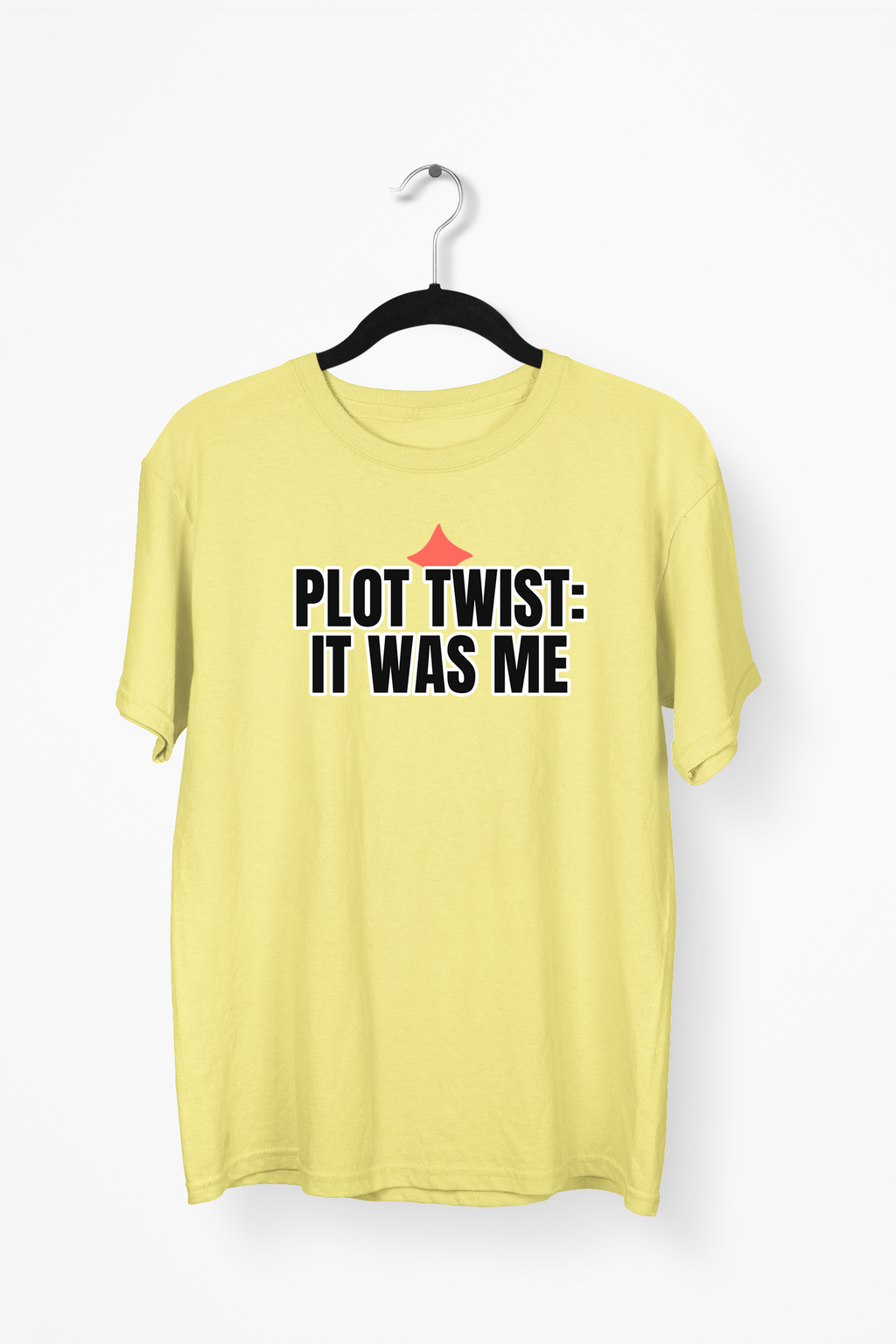 Plot Twist It Was Me Premium Tee — Yellow