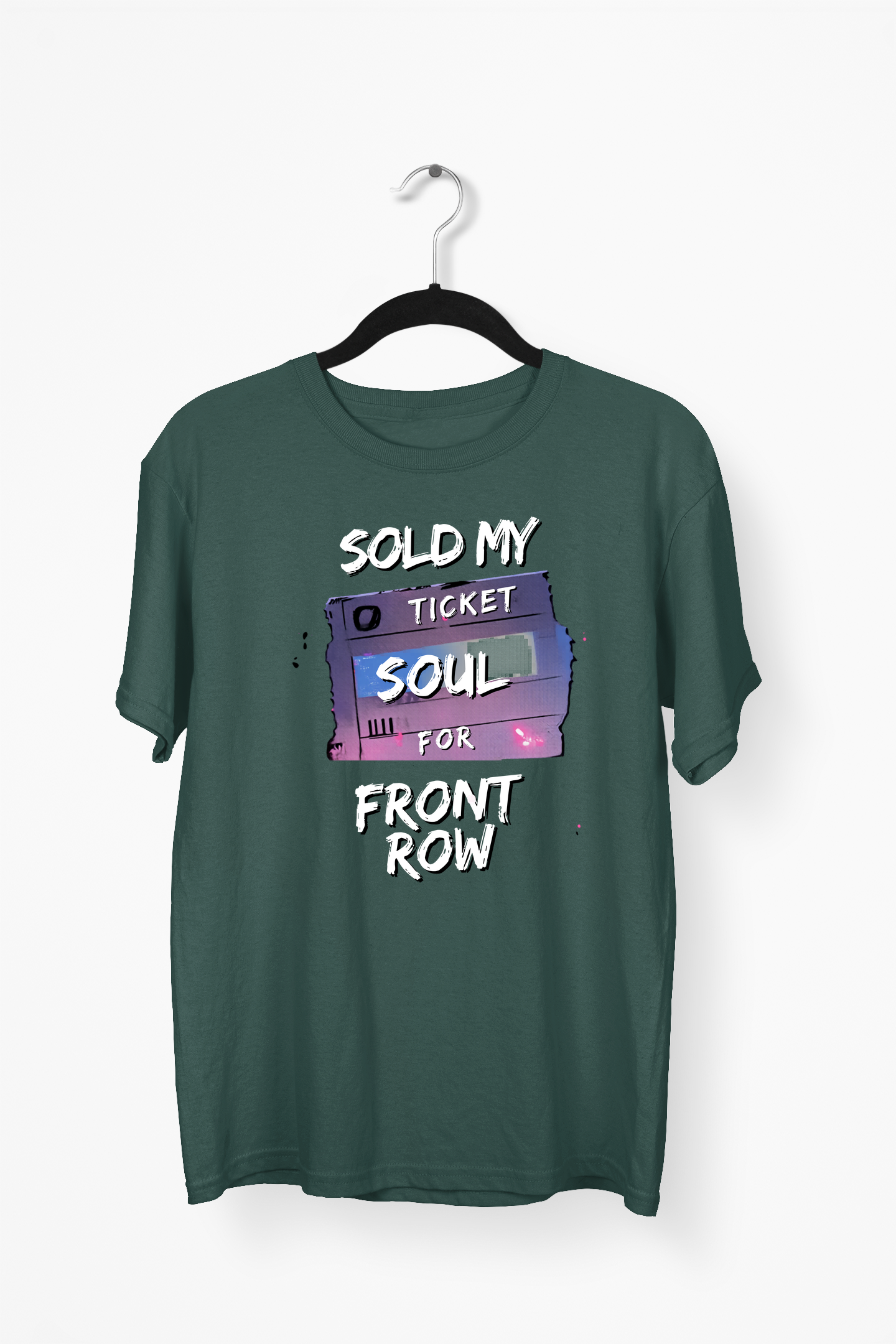 Concert Ticket Premium Tee — Bottle Green