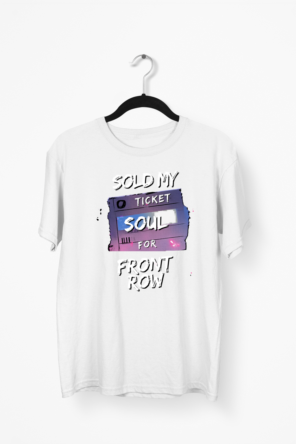 Concert Ticket Premium Tee — White