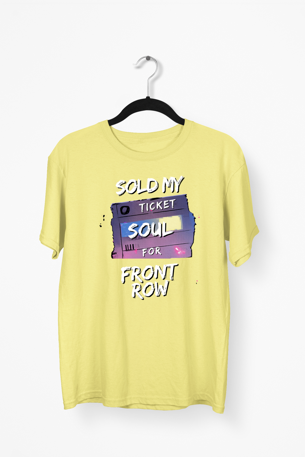 Concert Ticket Premium Tee — Yellow