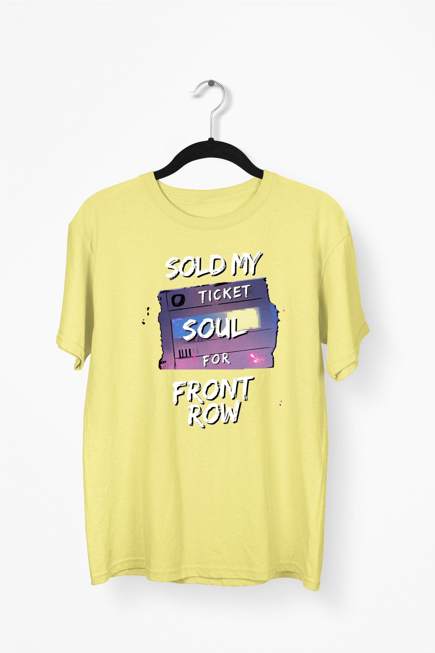 Concert Ticket Premium Tee — Yellow