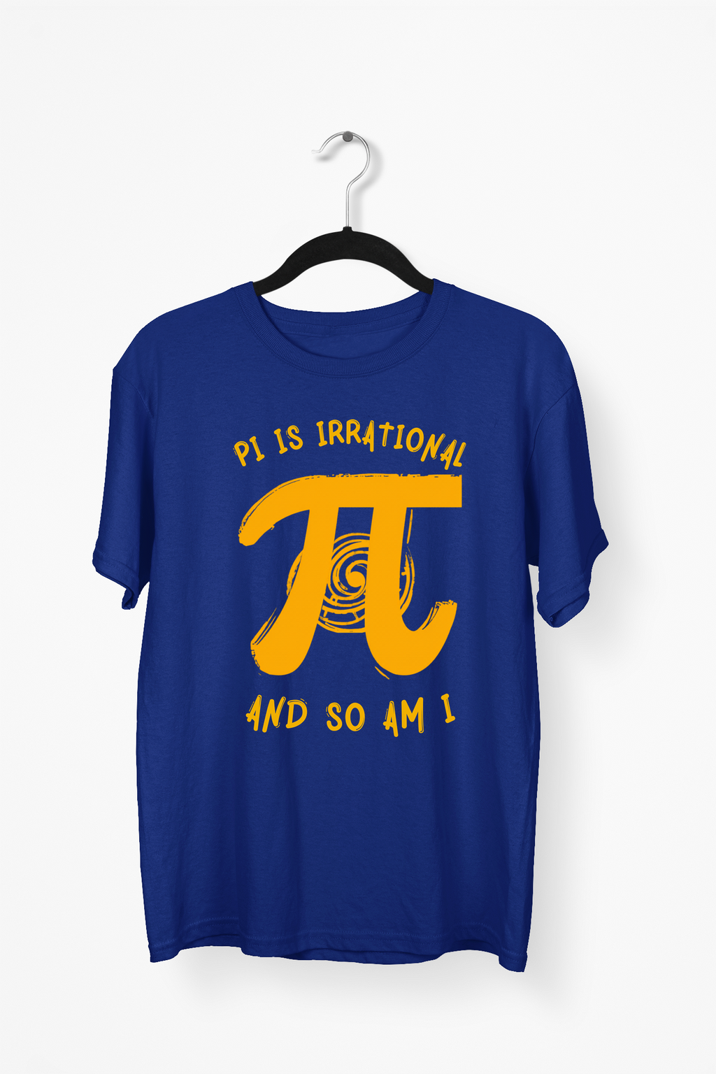 Pi & Spiral Premium Tee — Navy Blue