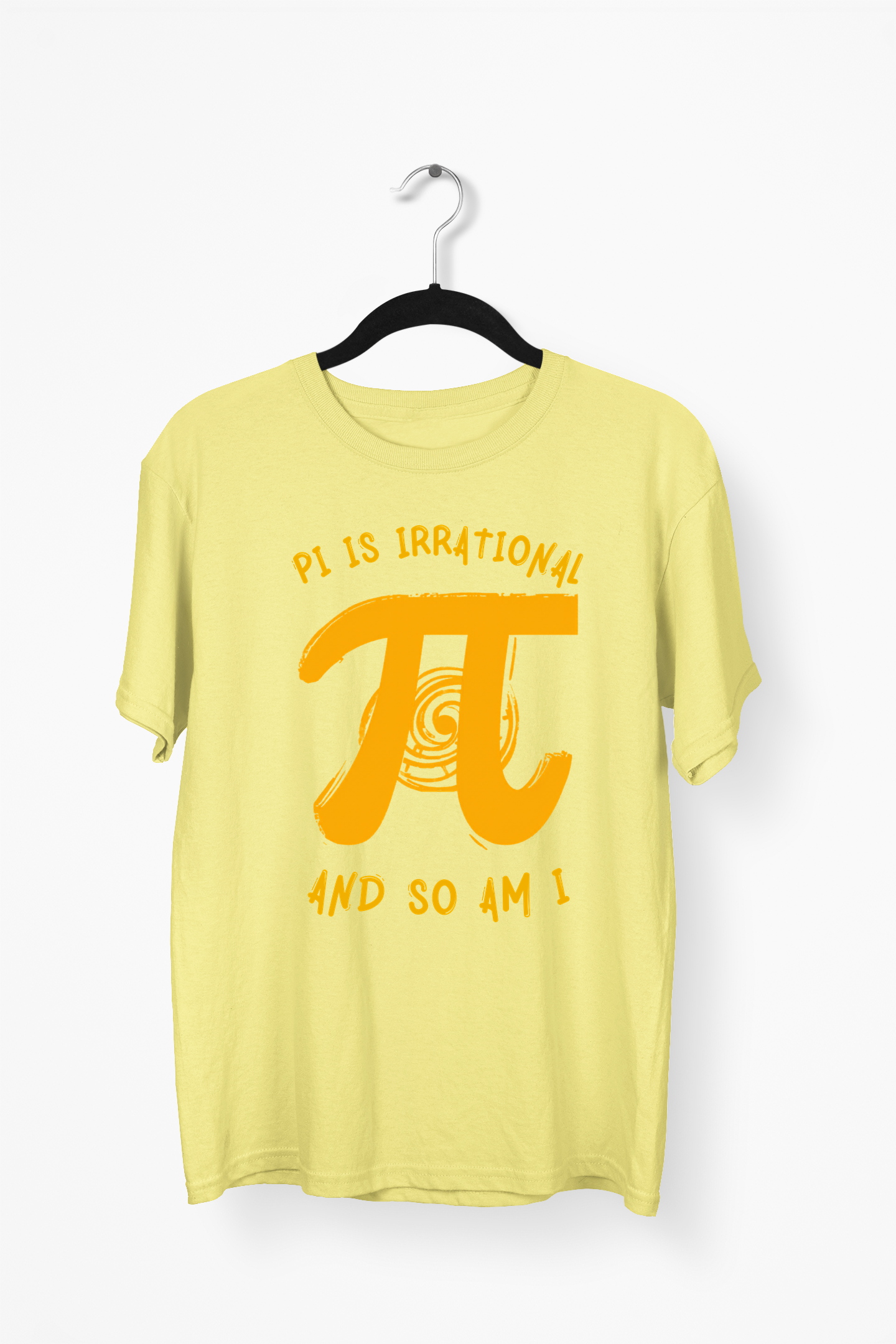 Pi & Spiral Premium Tee — Yellow