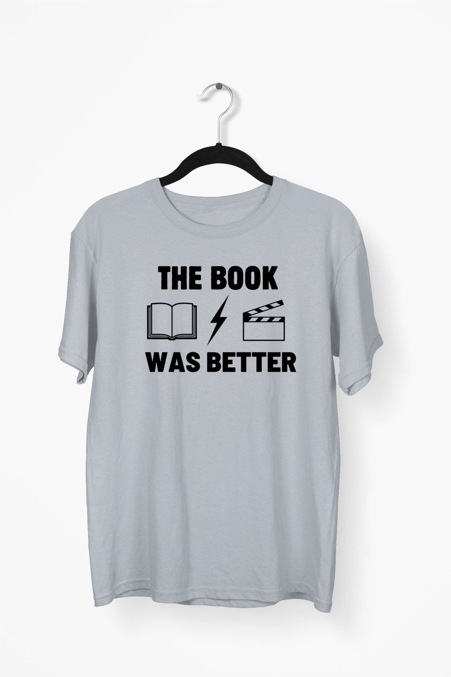 The Book Was Better Premium Tee — Gray
