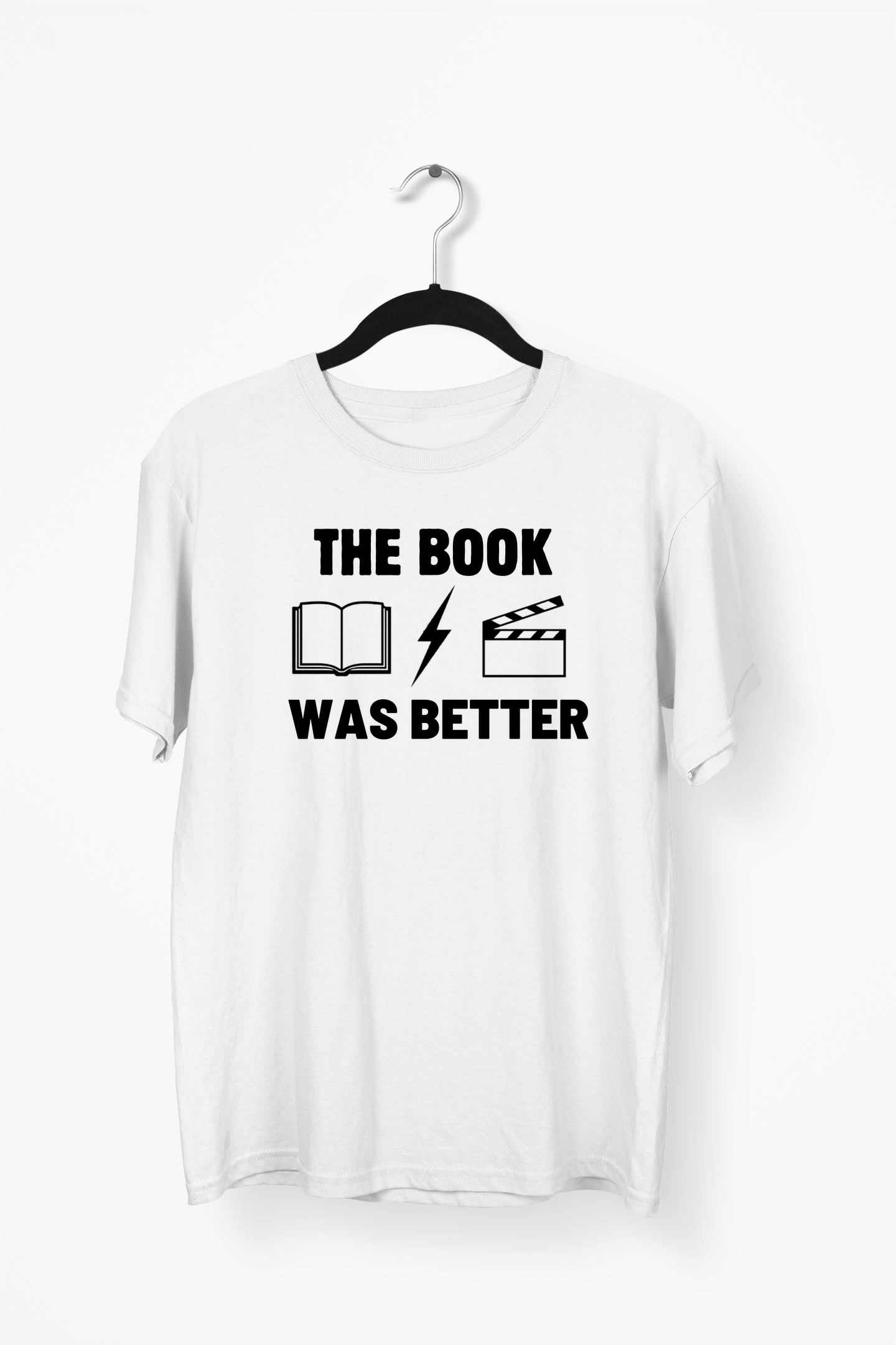 The Book Was Better Premium Tee — White