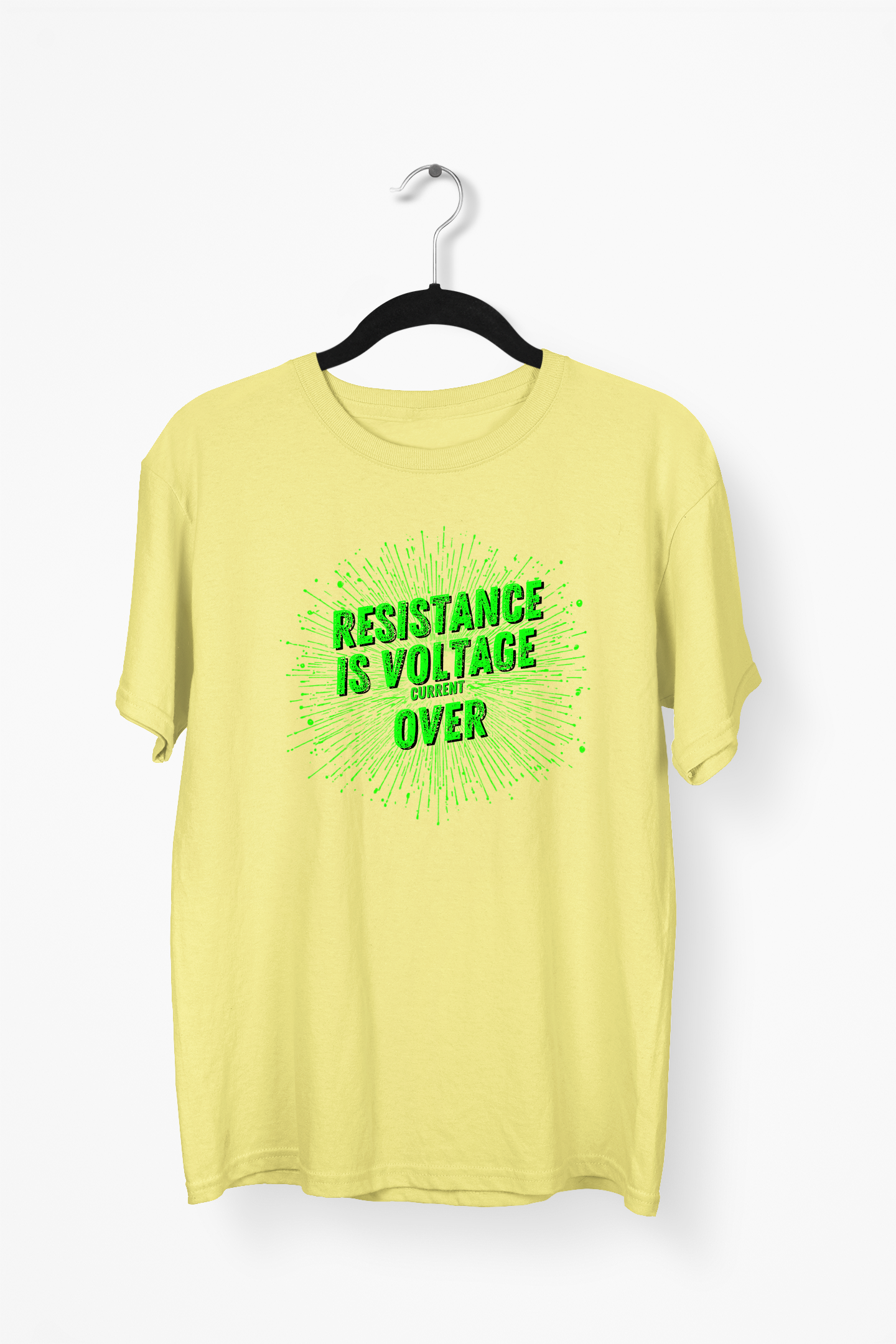Circuit Board Premium Tee — Yellow