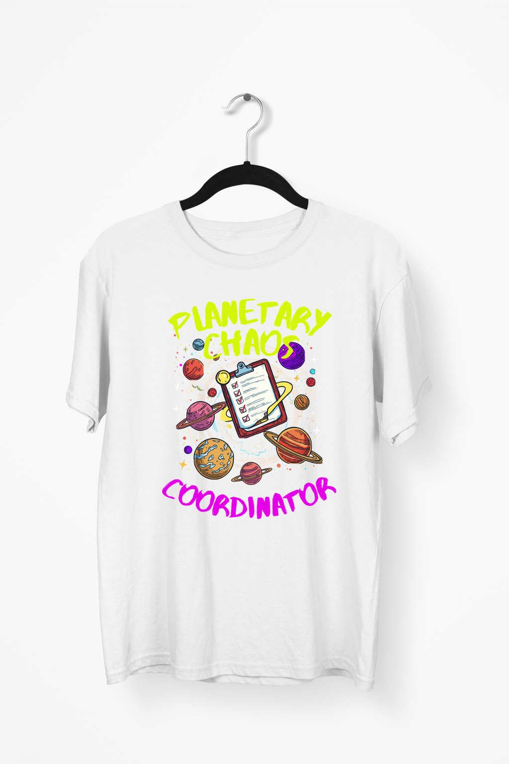 Chaotic Solar System Premium Tee — White