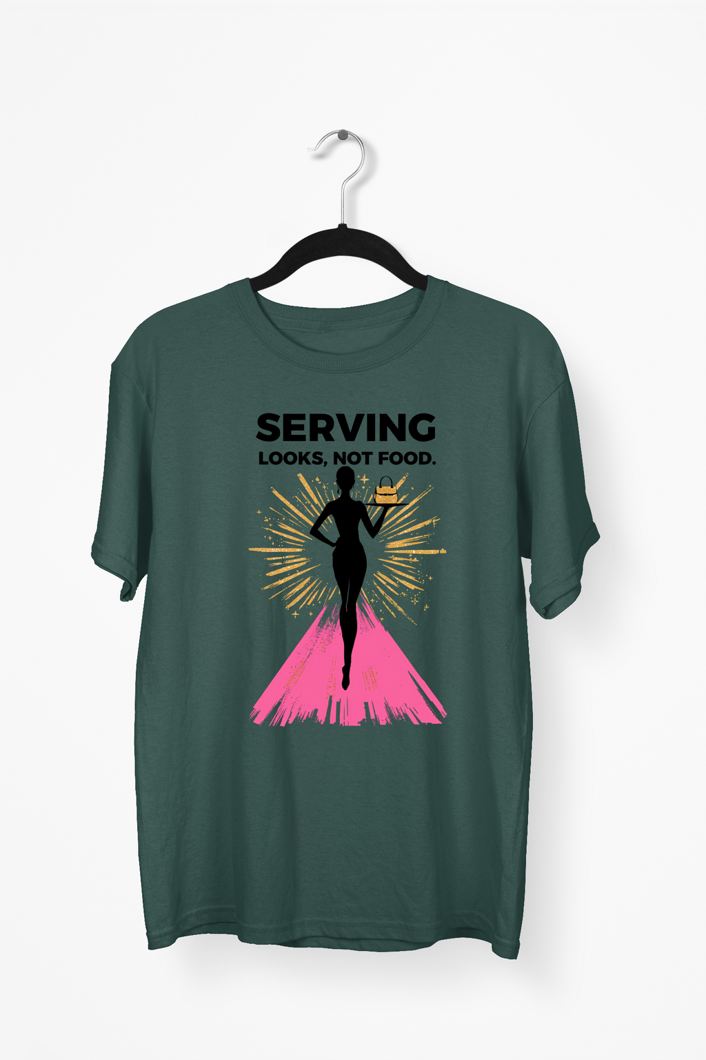 Chic Handbag Premium Tee — Bottle Green