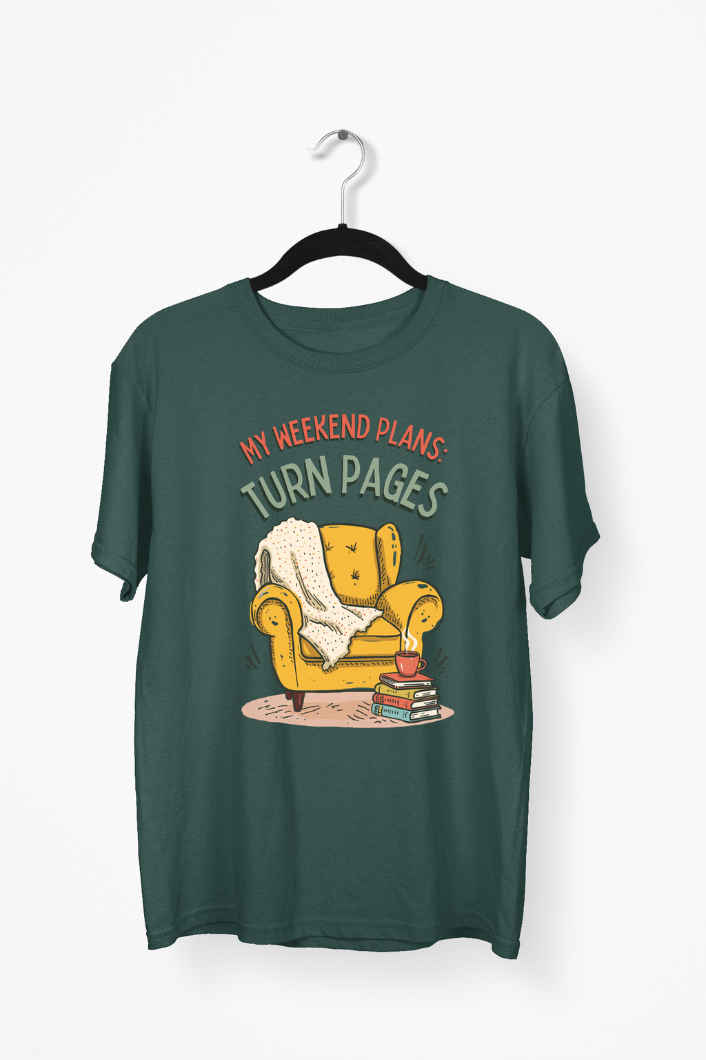 Reading Nook Premium Tee — Bottle Green