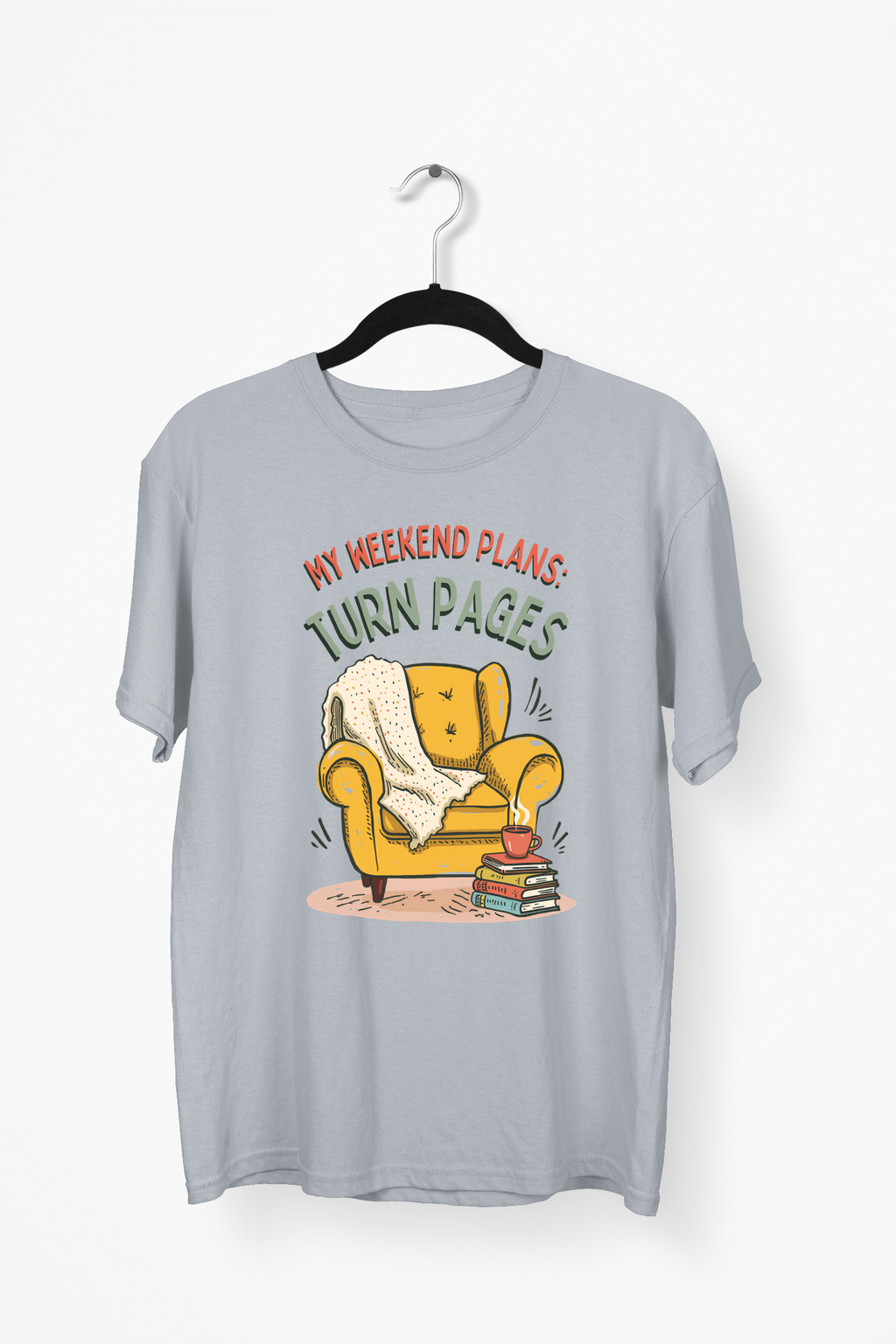 Reading Nook Premium Tee — Gray