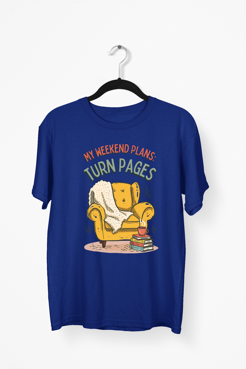 Reading Nook Premium Tee — Navy Blue