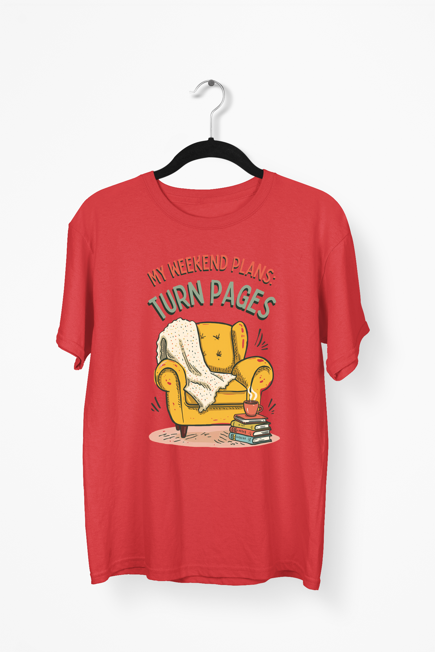 Reading Nook Premium Tee — Red