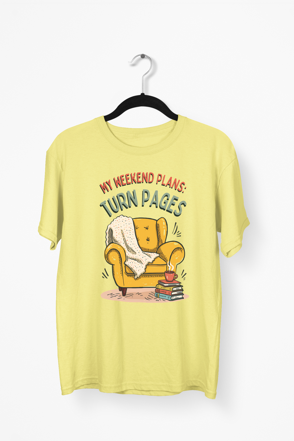 Reading Nook Premium Tee — Yellow