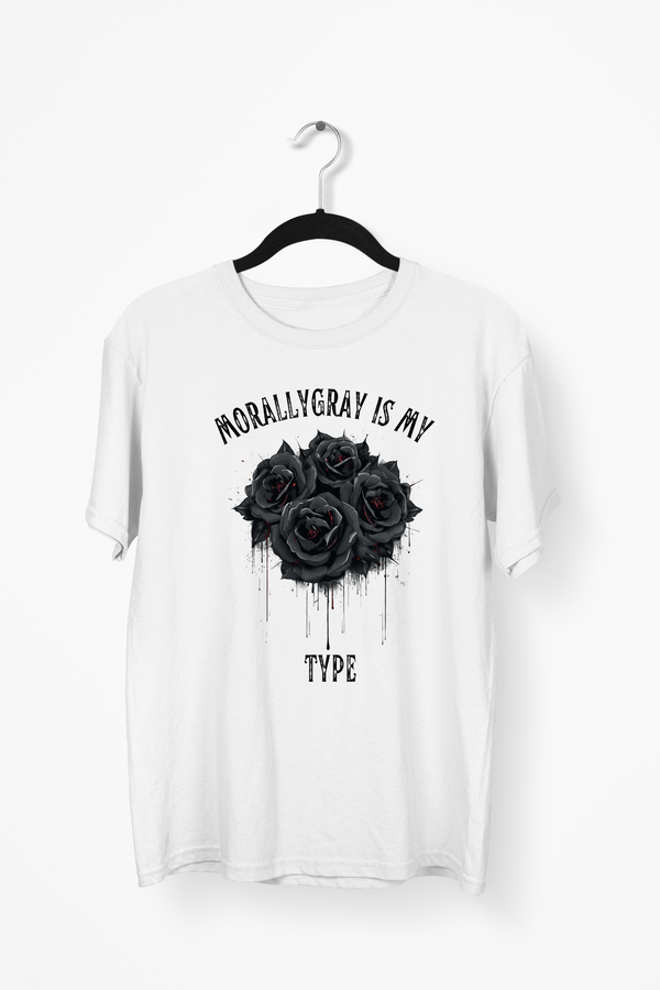 Gothic Roses Premium Tee — White