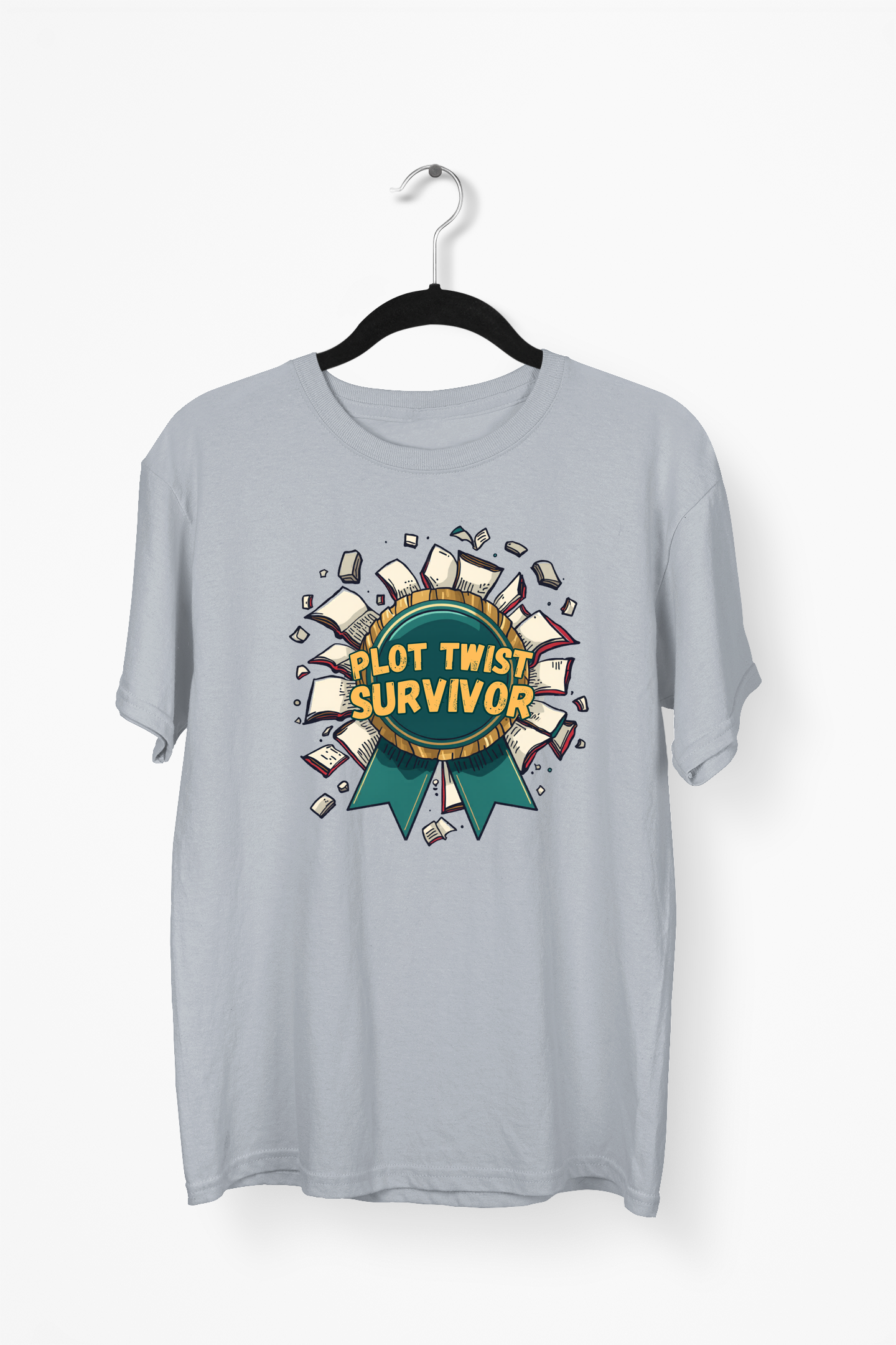Plot Twist Survivor Premium Tee — Gray