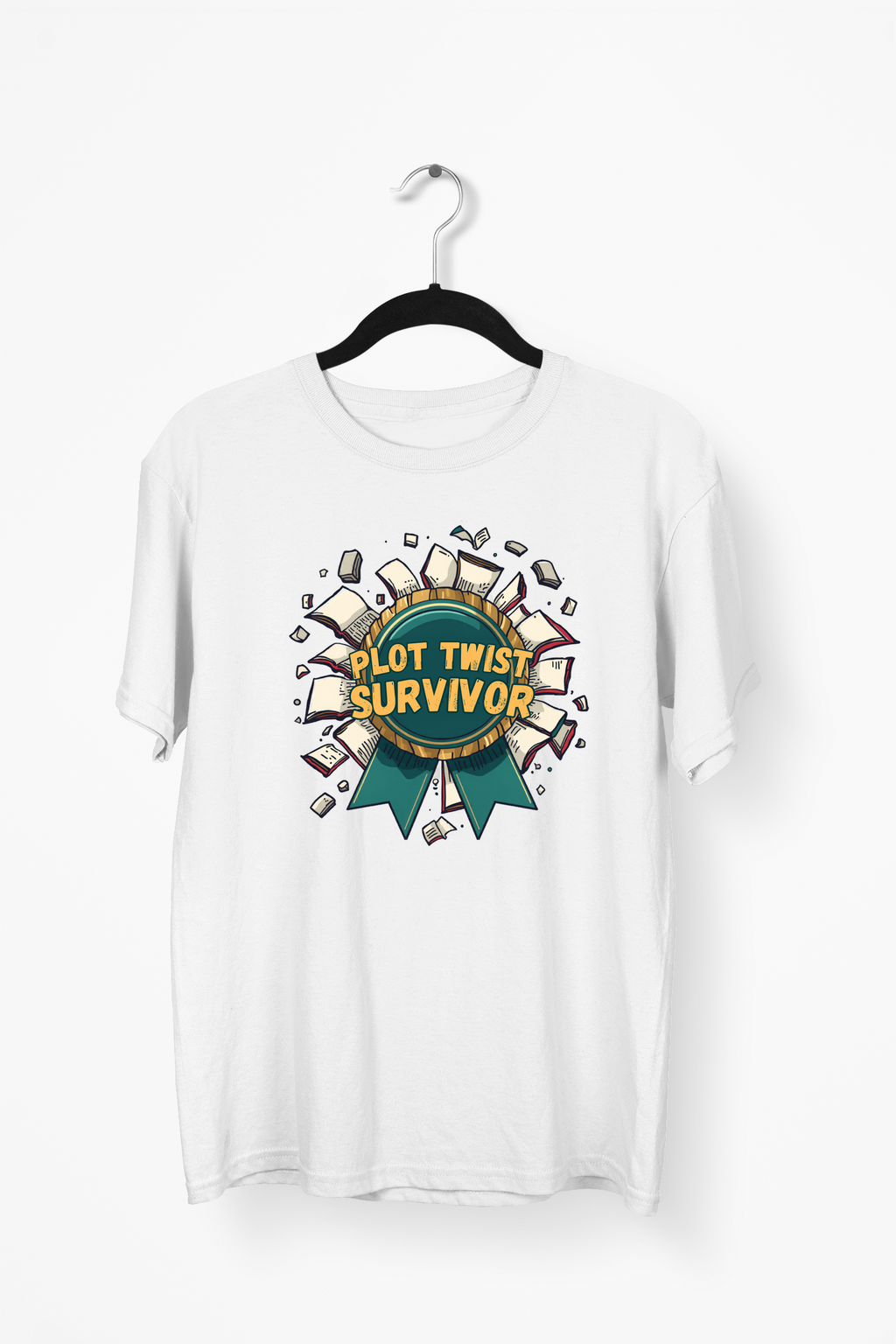 Plot Twist Survivor Premium Tee — White