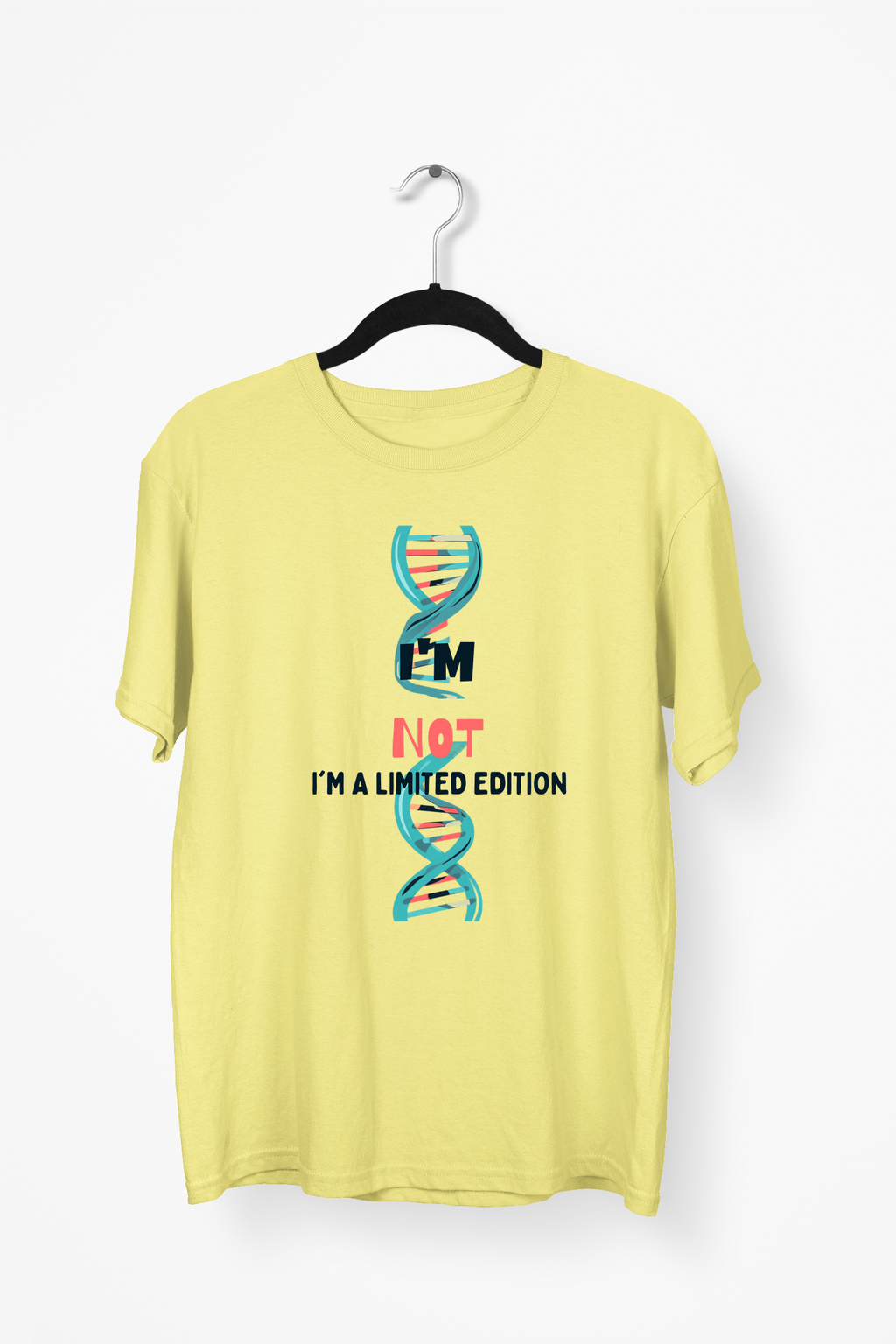 Unique Typography Premium Tee — Yellow