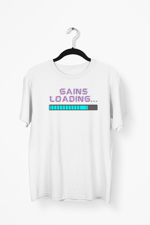 Gains Loading Premium Tee — White