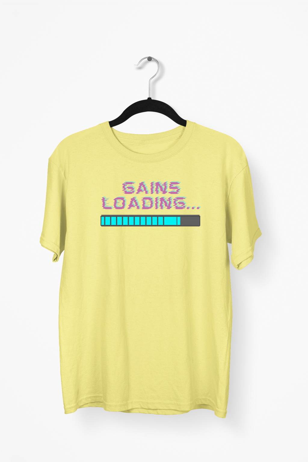 Gains Loading Premium Tee — Yellow
