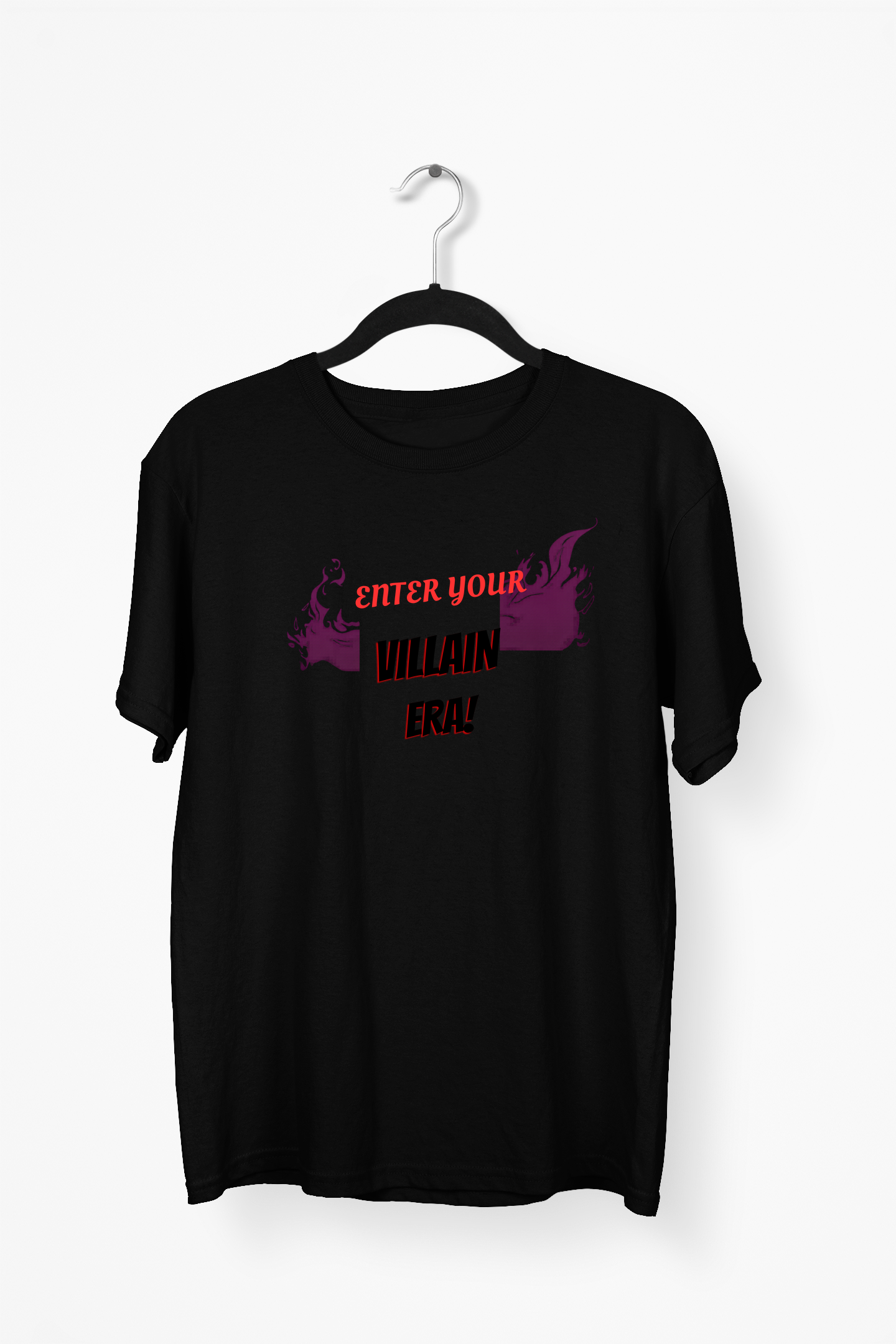 Sharp Typography Premium Tee — Black