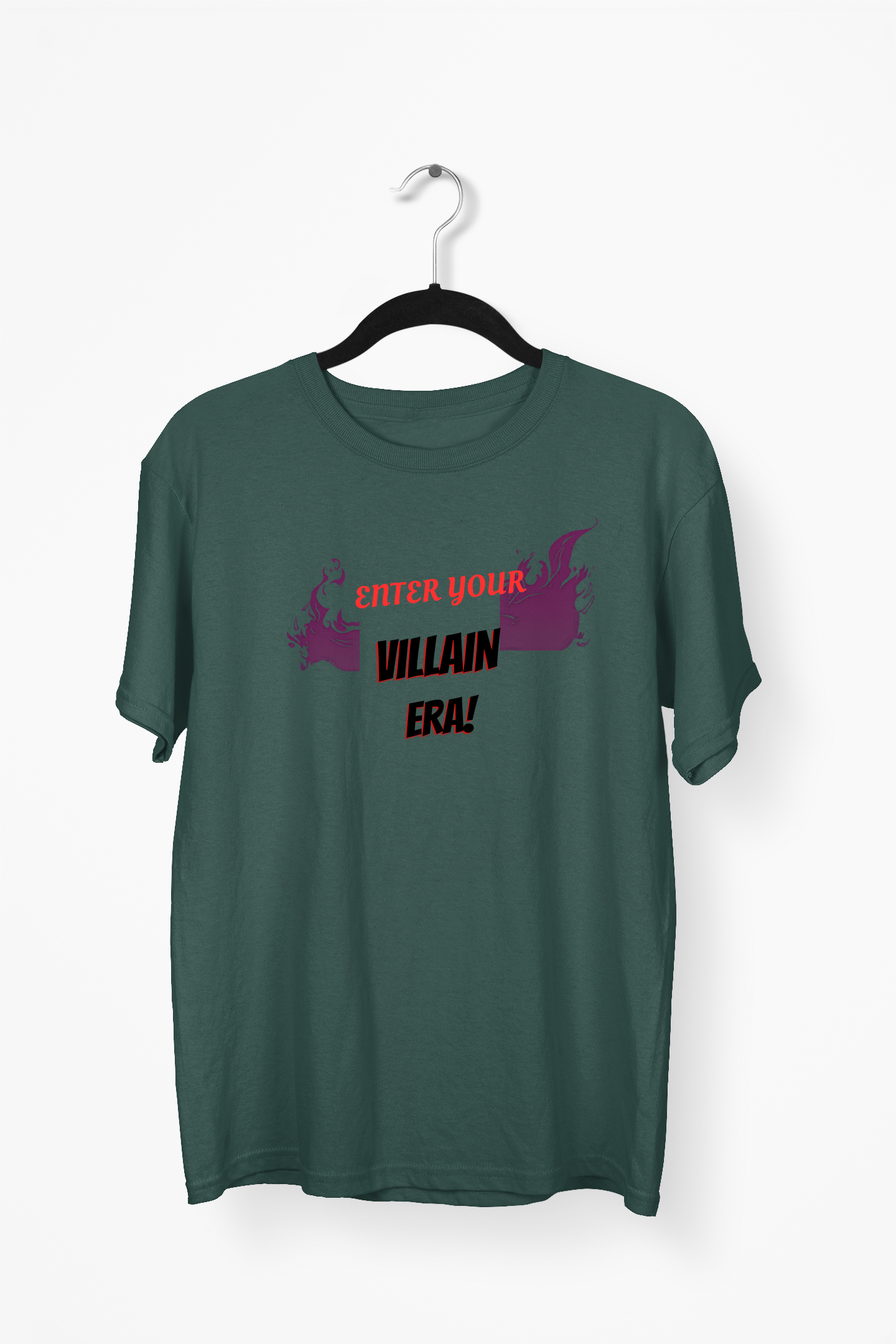 Sharp Typography Premium Tee — Bottle Green