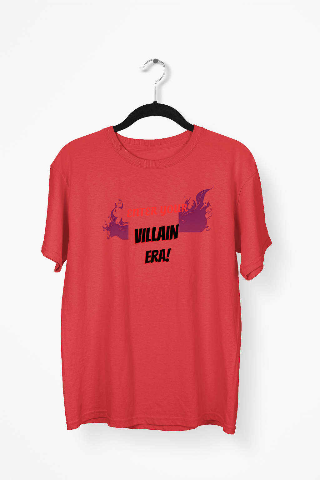 Sharp Typography Premium Tee — Red